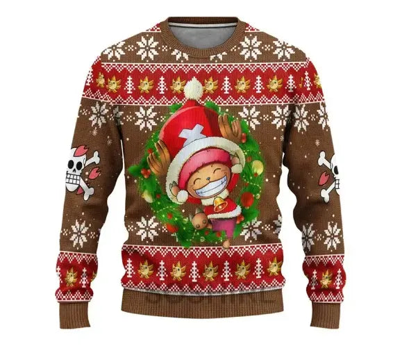 One Piece Christmas Sweater Mugiwara Shop