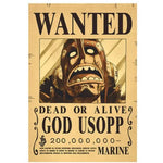 One Piece God Usopp Wanted Poster - Mugiwara Shop