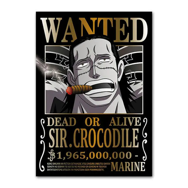 one piece crocodile wanted poster Mugiwara Shop
