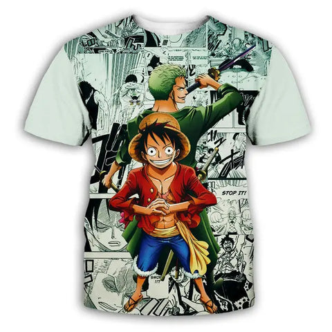 Luffy und Zoro T shirt - Mugiwara Shop