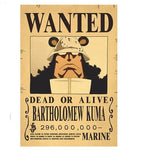 One Piece Bartholomäus Wanted Poster - Mugiwara Shop
