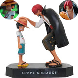 One Piece Ruffy und Shanks Figur Mugiwara Shop