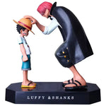 One Piece Ruffy und Shanks Figur Mugiwara Shop