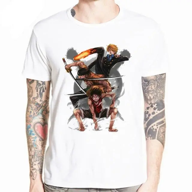 One Piece Sanji Zoro Luffy T shirt - Mugiwara Shop