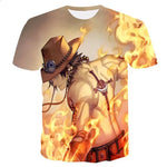 One Piece T shirt Ace - Mugiwara Shop