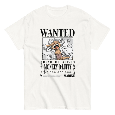 One Piece T shirt Wanted Mugiwara Shop