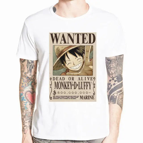 One Piece Wanted Poster T shirt - Mugiwara Shop