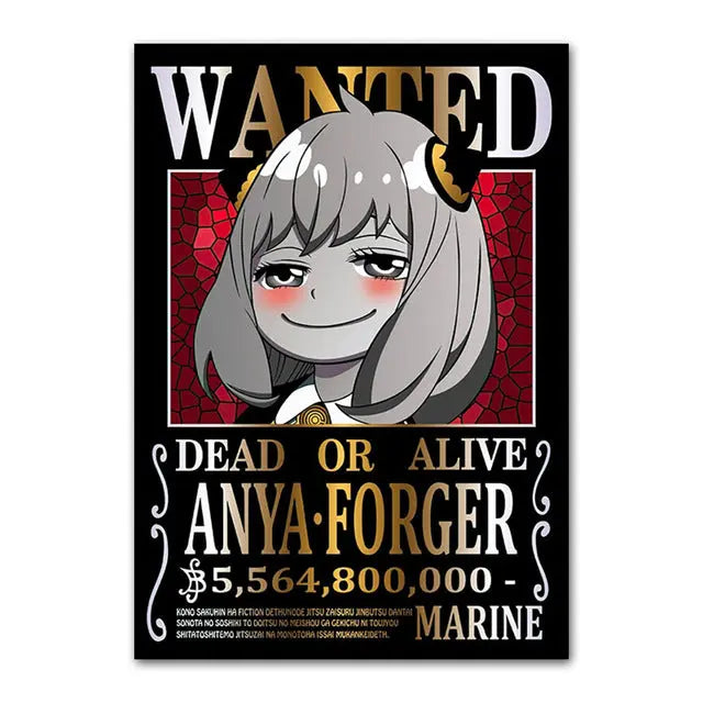 one piece anya forger wanted poster Mugiwara Shop