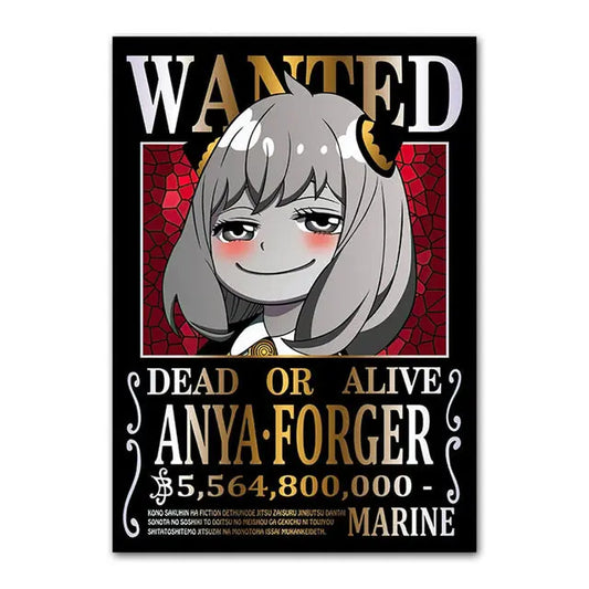 one piece anya forger wanted poster Mugiwara Shop