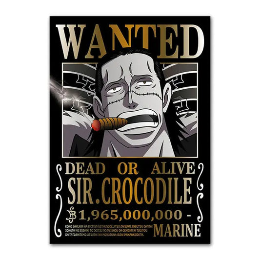 one piece crocodile wanted poster Mugiwara Shop