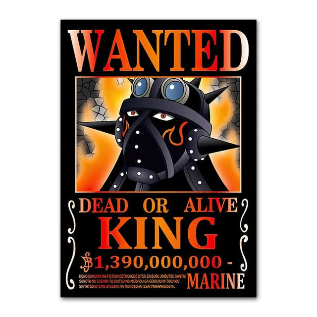 one piece king wanted poster Mugiwara Shop