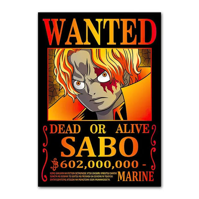 one piece sabo wanted poster Mugiwara Shop